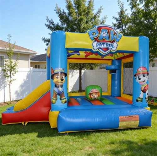 Inflatable Patrol Bouncy Castle Paw Cartoon Patrol