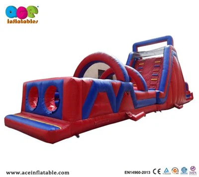 Sjov gigantisk oppustelig Bouncy House-hindringskursudstyr til aktiviteter